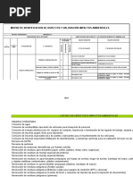 Matriz Aspectos Impactos Ambientales 