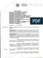 Ministerios Tienen Un Año de Plazo para Presentar Restructura Organizativa y de Puestos de Trabajo