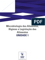 GE - Microbiologia Dos Alimentos, Higiene e Legislação Dos Alimentos