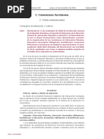 I. Comunidad Autónoma: 3. Otras Disposiciones