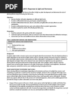 Bio 2D03 Lab 5 - Responses To Light and Hormones F2021