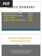 Water Purification Marketing Plan Final