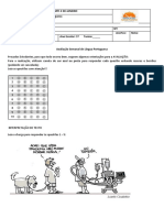 Avaliação Semanal Portugues - 1º, 2º E 3º ANOS