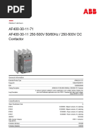 AF400-30-11 250-500V 50/60Hz / 250-500V DC Contactor: Product-Details