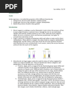 Biomolecules Lab Report