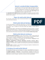 Motivación Laboral y Productividad