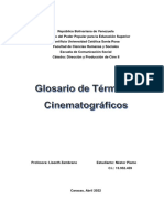 Glosario de Términos Cinematográficos