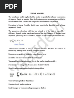 Linear Models (Unit II) Chapter III 1