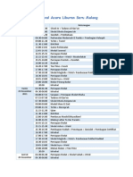 Jadwal Acara Liburan Seru Malang