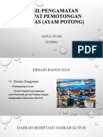 Hasil Pengamatan Tempat Pemotongan Unggas (Ayam Potong) Ainul Fuad