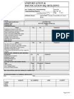 Testing & Commissioning Checklist For Sensor New