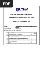 Environmental Engineering (BFC 32403) Individual Assignment (5%)