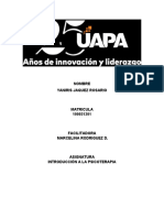 Tarea Introduccion A La Psicoterapia Yaniris