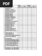 Deskripsi: Tanggal: Tanggal: Shift 1 Shift 2 Shift 1 Shift 2