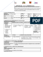 Sesión de Aprendizaje 2° DPCC