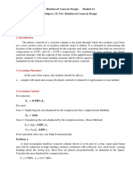 Title of The Module: Reinforced Concrete Design Module 12 Subject: CE 74A-Reinforced Concrete Design