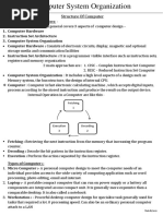 Computer System Organization-1