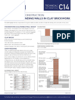 Application & Construction: Simple Free Standing Walls in Clay Brickwork