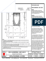 K200 - Klassikdrain - Load Class: E: Installation Drawing - Aco Drain