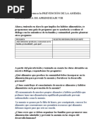 Promovemos La PREVENCIÓN DE LA ANEMIA