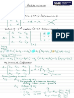 Formula List Matrices and Determinant