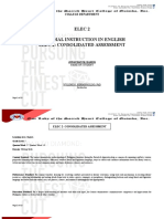 Elec 2 Remedial Instruction in English Elec 2: Consolidated Assessment