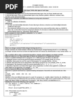 ST - Kabir School Unit Test - I - Computer Science Paper (083) - 2018 - M.M 50