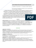 Modelo de Minuta de Contrato de Asociación en Participación