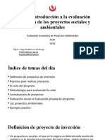 Unidad 1 - Introduccion A La Evaluacion Economica de Proyectos