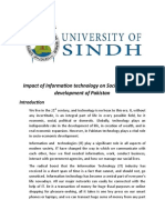 Impact of Information Technology On Socio-Economic Development of Pakistan