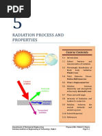 Radiation Process and Properties: Course Contents