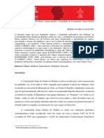 Palavras-Chave: Mulheres Quilombolas, Oralidade, Território