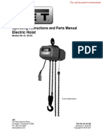 Electric Hoist: Operating Instructions and Parts Manual