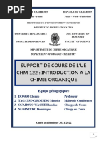 Support de Cours CHM 122, S2, 2021-2022