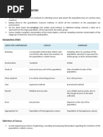 Census Vs Sample Enumeration: Comparison Chart