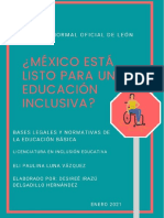 ¿México Esta Listo para Una Educación Inclusiva?