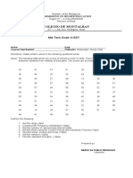 MidTerm Exam in Ed7 2022