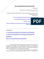 Padrón, La Estructura de Los Procesos de Investigación