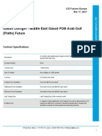 Gasoil Outright - Middle East Gasoil FOB Arab Gulf (Platts) Future