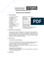 Sílabo de Salud Ambiental - A - 2022-I - Espg - V.CH.Q