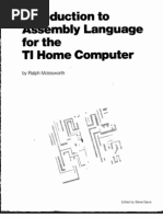 Intro To Assembly Language For The TI Home Computer