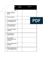 Observation Checklist For Active Listening Skills