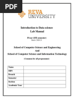 Introduction To Data Science Lab Manual