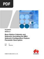 Base Station Cabinets and Subracks (Including The BBU Subrack) Configuration (SRAN12.0 - 01)