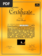 CM0092 Certificate Bilal