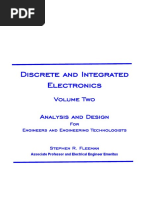 Discrete and Integrated Electronics Volume Two Analysis and Design For Engineers and Engineering Technologists. 2 (2020)