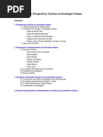 Perspectivas Teóricas en Sociología Urbana