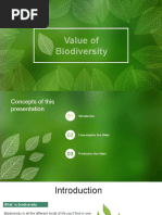 Values of Biodiversity