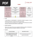 Silabo de Aprovisionamiento de Alimentos y Bebidas, Almacenamiento y Rotulación