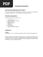 Measurement of Fluid Flow